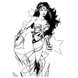 Coloring page: Wonder Woman (Superheroes and Supervillains) #74560 - Free Printable Coloring Pages