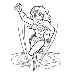Coloring page: Wonder Woman (Superheroes and Supervillains) #74568 - Free Printable Coloring Pages