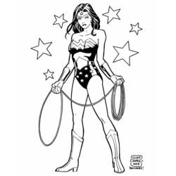 Coloring page: Wonder Woman (Superheroes and Supervillains) #74575 - Free Printable Coloring Pages