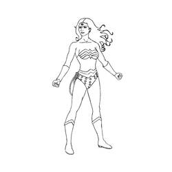 Coloring page: Wonder Woman (Superheroes and Supervillains) #74594 - Free Printable Coloring Pages