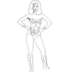 Coloring page: Wonder Woman (Superheroes and Supervillains) #74596 - Free Printable Coloring Pages