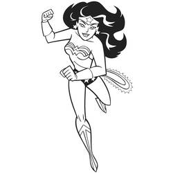 Coloring page: Wonder Woman (Superheroes and Supervillains) #74628 - Free Printable Coloring Pages