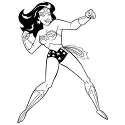 Coloring page: Wonder Woman (Superheroes and Supervillains) #74634 - Free Printable Coloring Pages