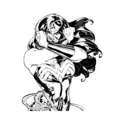 Coloring page: Wonder Woman (Superheroes and Supervillains) #74643 - Free Printable Coloring Pages