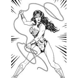 Coloring page: Wonder Woman (Superheroes and Supervillains) #74647 - Free Printable Coloring Pages