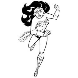 Coloring page: Wonder Woman (Superheroes and Supervillains) #74648 - Free Printable Coloring Pages
