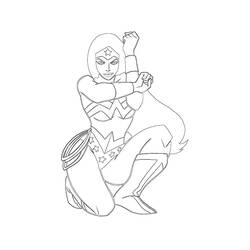 Coloring page: Wonder Woman (Superheroes and Supervillains) #74660 - Free Printable Coloring Pages