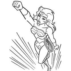 Coloring page: Wonder Woman (Superheroes and Supervillains) #74674 - Free Printable Coloring Pages