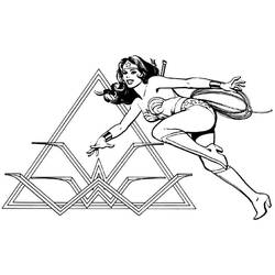 Coloring page: Wonder Woman (Superheroes and Supervillains) #74681 - Free Printable Coloring Pages