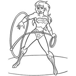 Coloring page: Wonder Woman (Superheroes and Supervillains) #74708 - Free Printable Coloring Pages