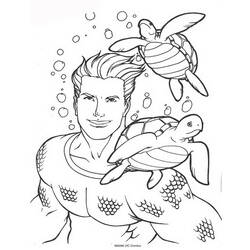 Coloring page: Aquaman (Superheroes) #84978 - Printable coloring pages