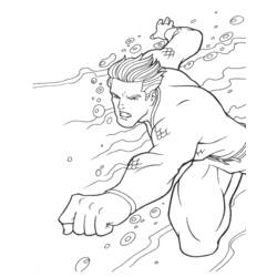 Coloring page: Aquaman (Superheroes) #84999 - Printable coloring pages