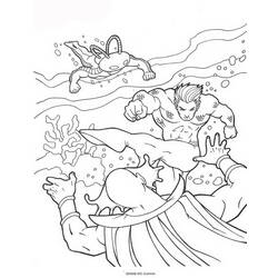 Coloring page: Aquaman (Superheroes) #85003 - Free Printable Coloring Pages