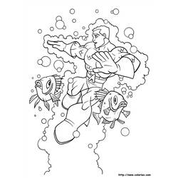 Coloring page: Aquaman (Superheroes) #85017 - Free Printable Coloring Pages