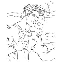 Coloring page: Aquaman (Superheroes) #85030 - Free Printable Coloring Pages