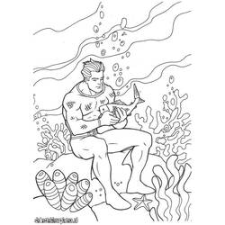 Coloring page: Aquaman (Superheroes) #85061 - Free Printable Coloring Pages