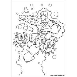 Coloring page: Aquaman (Superheroes) #85092 - Free Printable Coloring Pages