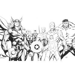 Coloring page: Avengers (Superheroes) #74016 - Printable coloring pages