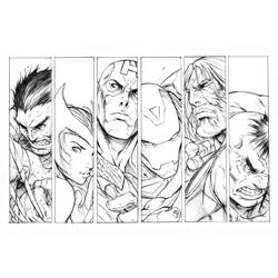 Coloring page: Avengers (Superheroes) #74027 - Printable coloring pages
