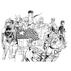 Coloring page: Avengers (Superheroes) #74044 - Printable coloring pages