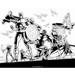 Coloring page: Avengers (Superheroes) #74076 - Free Printable Coloring Pages