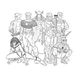 Coloring page: Avengers (Superheroes) #74104 - Printable coloring pages