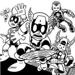 Coloring page: Avengers (Superheroes) #74169 - Free Printable Coloring Pages