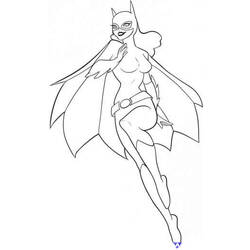 Coloring page: Batgirl (Superheroes) #77734 - Free Printable Coloring Pages