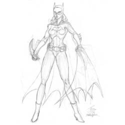 Coloring page: Batgirl (Superheroes) #77745 - Free Printable Coloring Pages