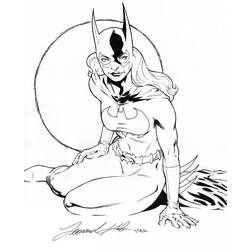 Coloring page: Batgirl (Superheroes) #77749 - Free Printable Coloring Pages