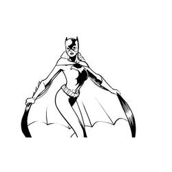 Coloring page: Batgirl (Superheroes) #77909 - Free Printable Coloring Pages
