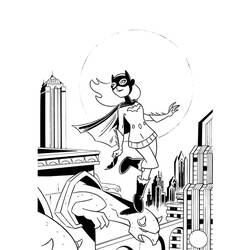 Coloring page: Batgirl (Superheroes) #77971 - Free Printable Coloring Pages