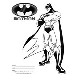 Coloring page: Batman (Superheroes) #76922 - Printable coloring pages