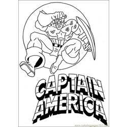Coloring page: Captain America (Superheroes) #76569 - Free Printable Coloring Pages