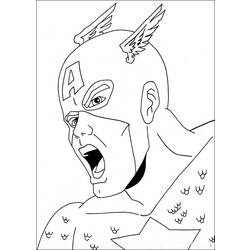 Coloring page: Captain America (Superheroes) #76572 - Free Printable Coloring Pages