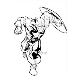 Coloring page: Captain America (Superheroes) #76613 - Printable coloring pages