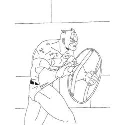 Coloring page: Captain America (Superheroes) #76634 - Free Printable Coloring Pages
