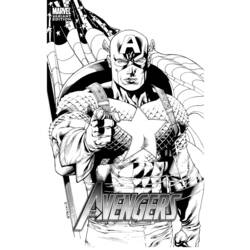 Coloring page: Captain America (Superheroes) #76638 - Free Printable Coloring Pages