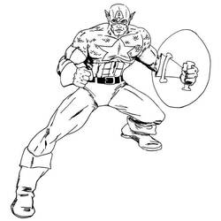 Coloring page: Captain America (Superheroes) #76710 - Free Printable Coloring Pages