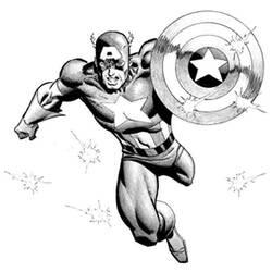 Coloring page: Captain America (Superheroes) #76731 - Free Printable Coloring Pages