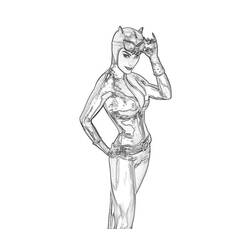 Coloring page: Catwoman (Superheroes) #78071 - Printable coloring pages