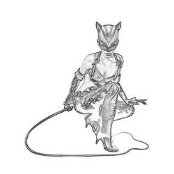 Coloring page: Catwoman (Superheroes) #78072 - Printable coloring pages