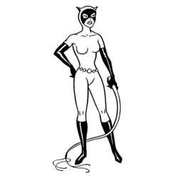 Coloring page: Catwoman (Superheroes) #78081 - Printable coloring pages