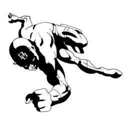 Coloring page: Daredevil (Superheroes) #78210 - Printable coloring pages