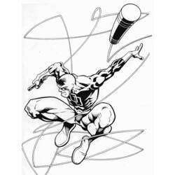 Coloring page: Daredevil (Superheroes) #78216 - Printable coloring pages