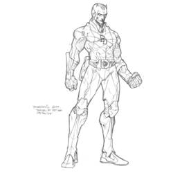 Coloring pages: Daredevil - Printable coloring pages