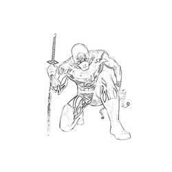 Coloring page: Daredevil (Superheroes) #78317 - Printable coloring pages