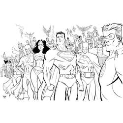 Coloring page: DC Comics Super Heroes (Superheroes) #80122 - Printable coloring pages