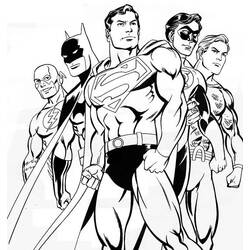 Coloring page: DC Comics Super Heroes (Superheroes) #80127 - Free Printable Coloring Pages