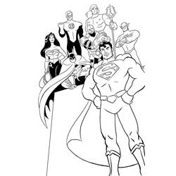 Coloring page: DC Comics Super Heroes (Superheroes) #80394 - Printable coloring pages